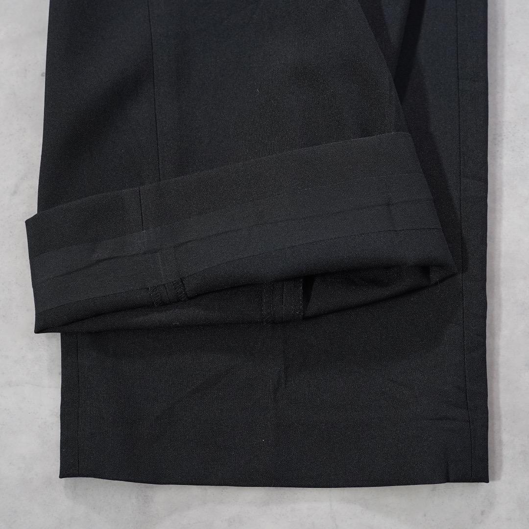 ドッカーズ リーバイス W34 スラックス ボトム 古着 ロゴ 黒 18282