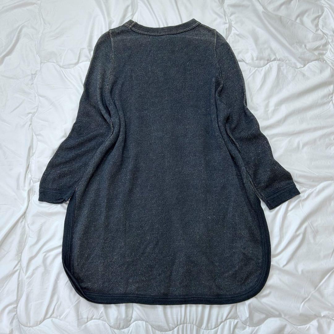 45R フォーティーファイブアール リネンニット裏毛のチュニック ワンピース