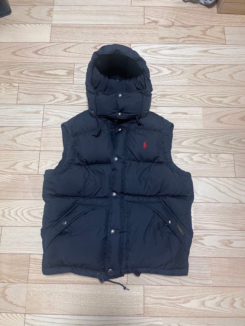POLO ネイビー ダウンベスト