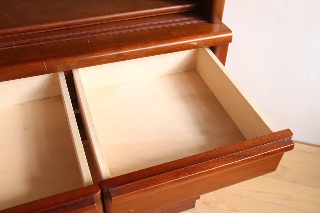 食器棚　ガラス棚　本棚　収納棚　木製　家具