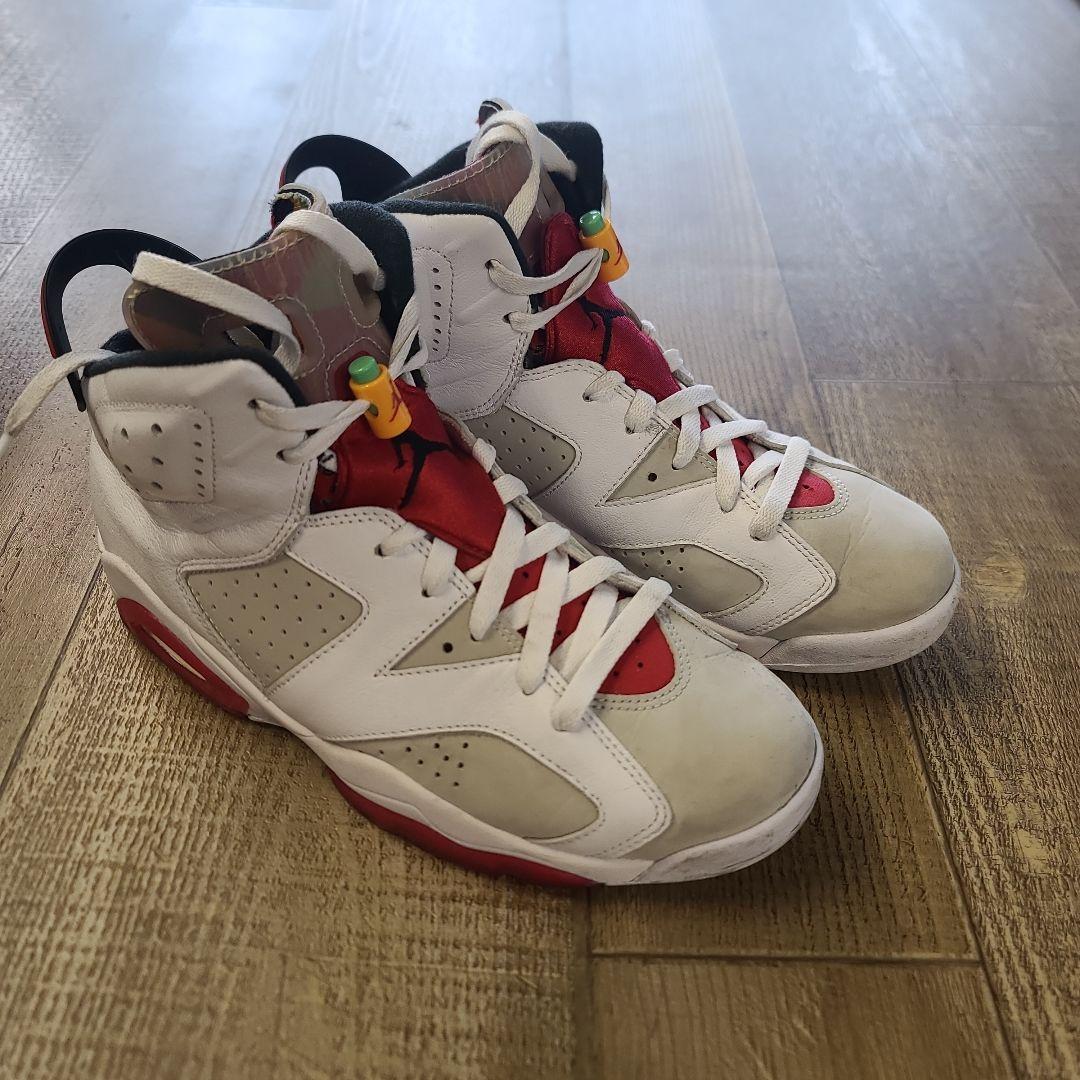 Air Jordan 6 RETRO バックスバニー ホワイト/レッド