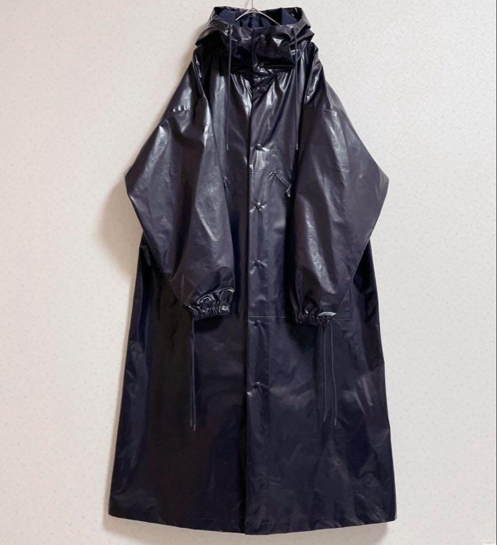 HYKE ハイク　レインコート　モッズコート　パープル　紫　ポリウレタン　S