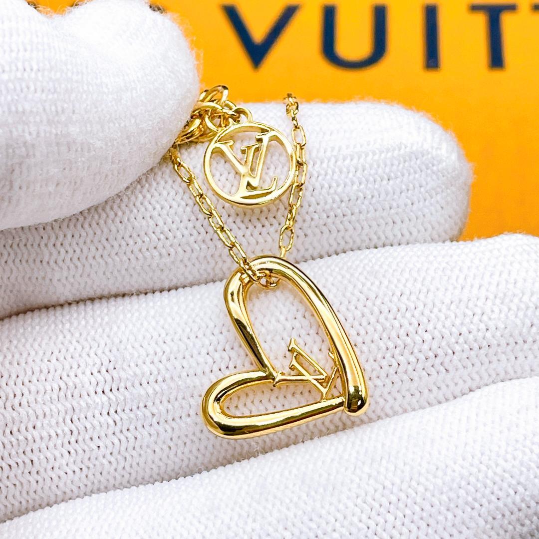 ◇ルイヴィトン◇新品仕上済 M00465 ハート ネックレス ゴールド ブランド
