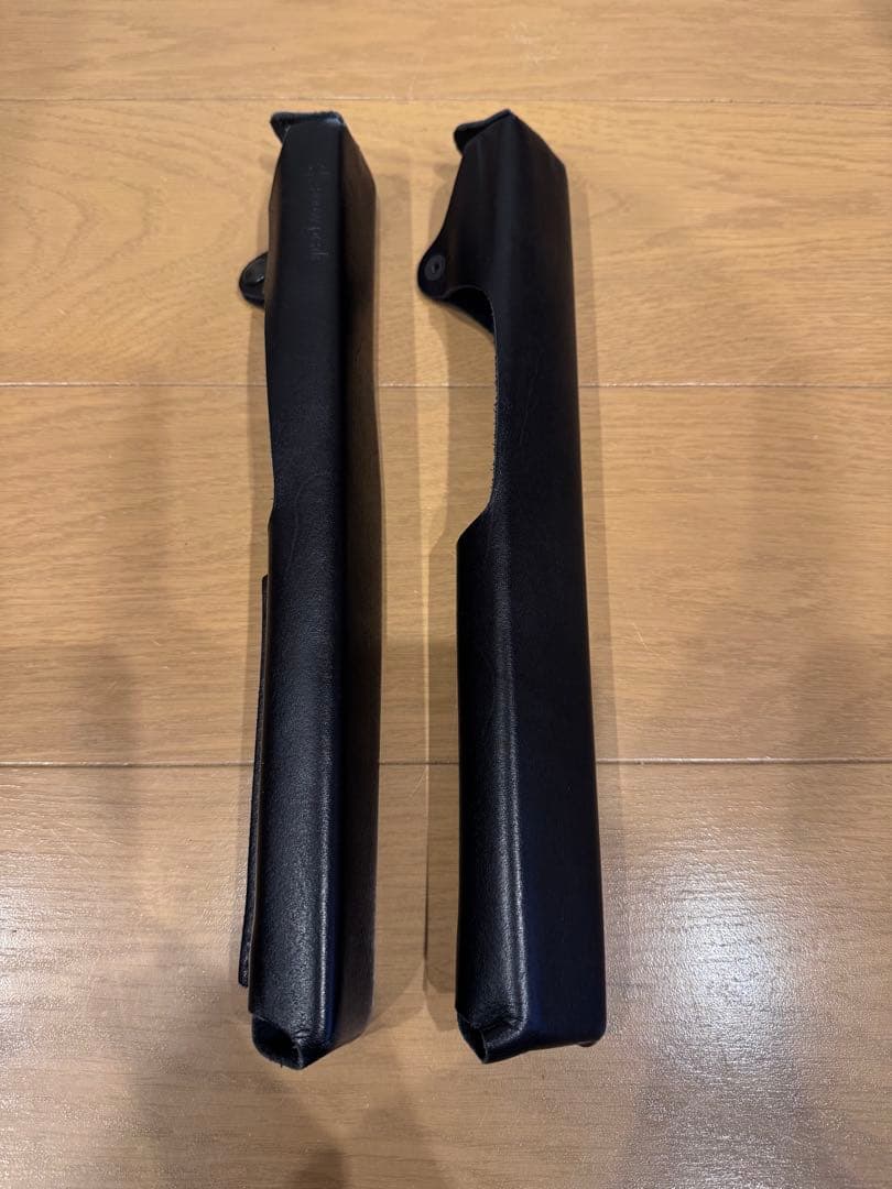 スノーピーク ローチェア30用 レザーアームレストカバー ブラック 非売品