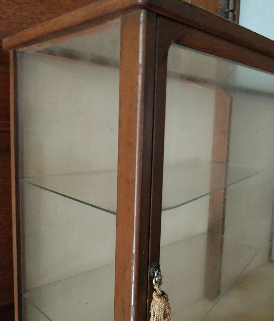 昭和レトロ　古道具　コレクションケース　ディスプレイケース　飾り棚　ガラスケース