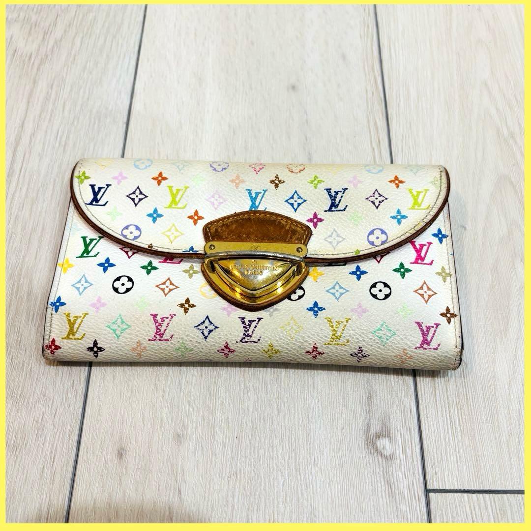 ルイヴィトン 長財布 マルチカラー ポルトフォイユ ウジェニ　モノグラム