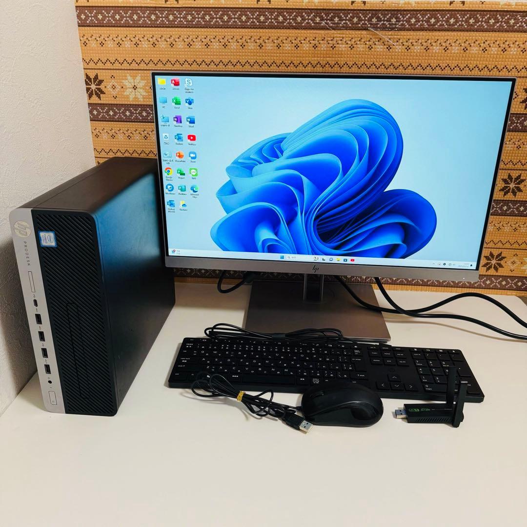 Y621 HPデスクトップSSD第9世代メモリ8G高速Windows11オフィス