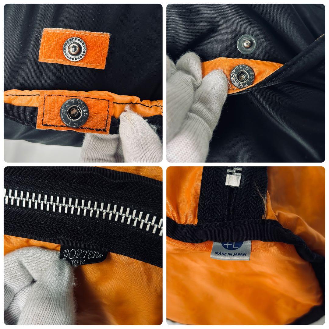 ポーター タンカー ダッフルバッグ ボストンバッグ　L 黒 ドラム型 大容量