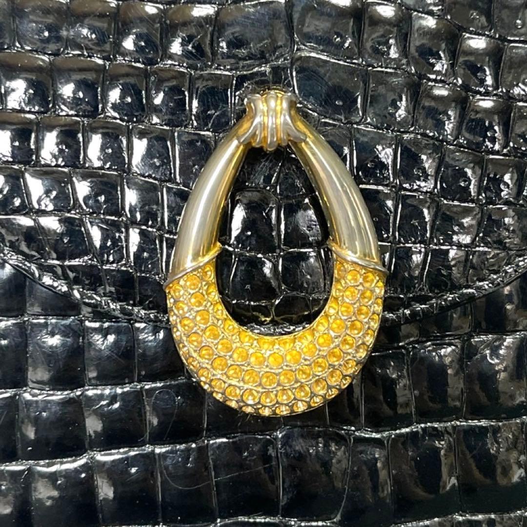 専用品HAMANO BLACK ロイヤルモデル クロコダイル ハンドバッグ