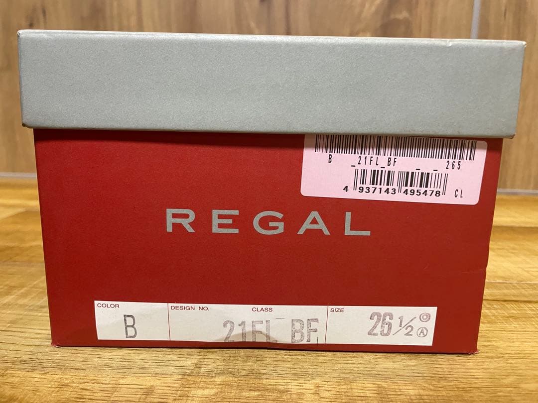 新品未使用リーガルREGALストレートチップ 21FLBF ブラック26.5