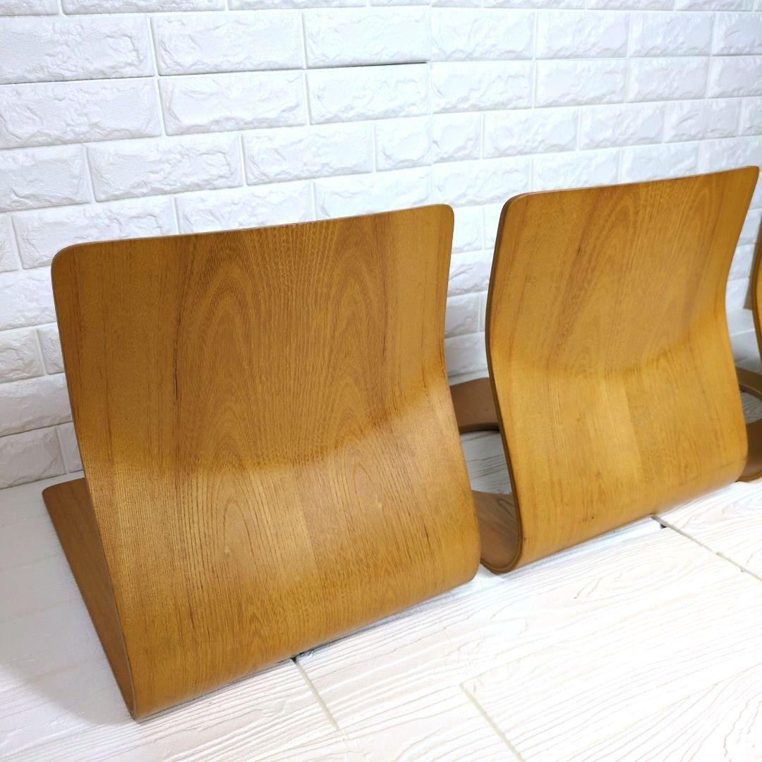 ◎美品◎　天童木工　曲げ椅子　座椅子　3脚セット