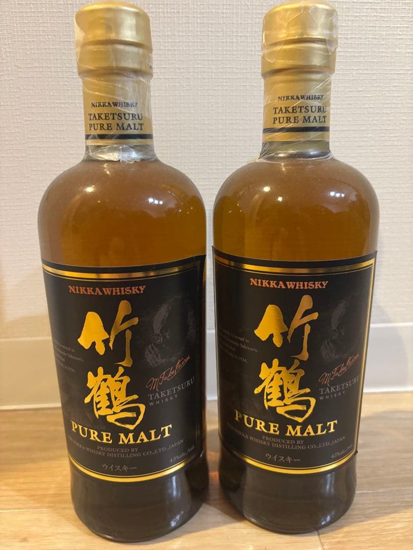 ニッカウヰスキー 竹鶴 ピュアモルト 700ml × 2本セット（旧ラベル）