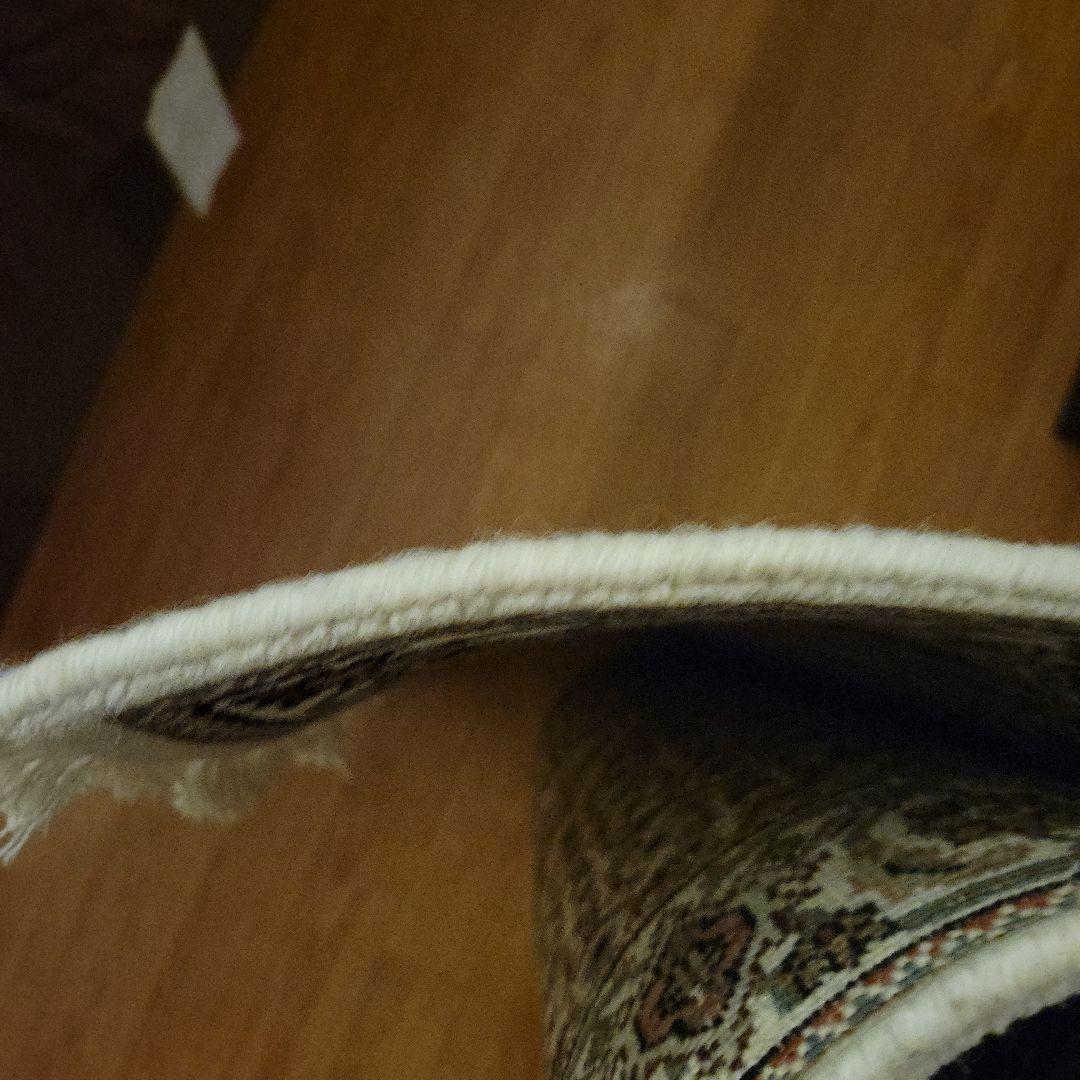 インド 緞通 手織絨毯 タブリーズ マヒ ウール プレーベル