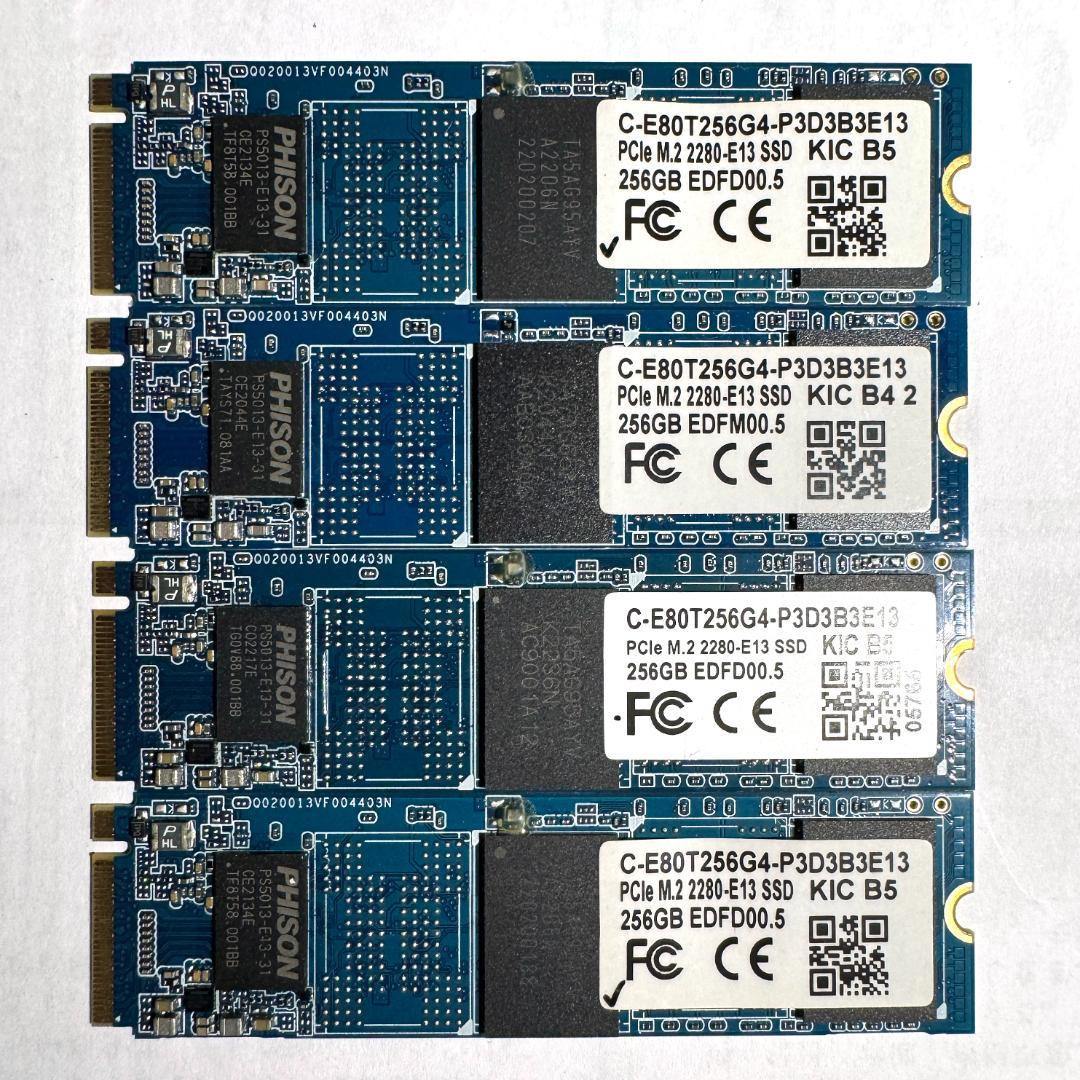 PHISON NVMe 256GB M.2 SSD 4枚セット【1220TO5】