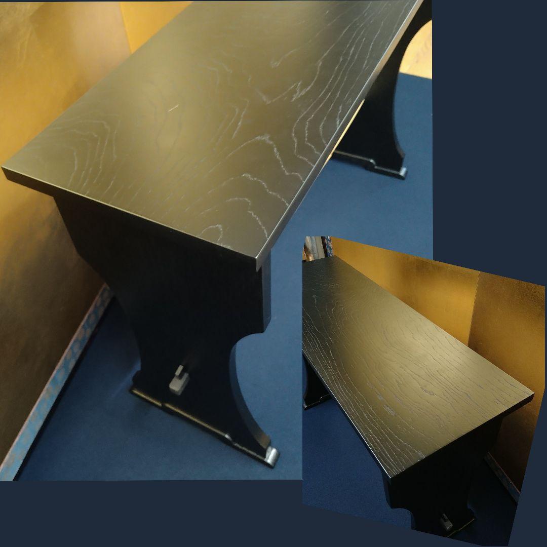 おかちゃん2台まとめAJ8④ 柿合黒漆塗 表流喫架 立礼棚 野点 組立式