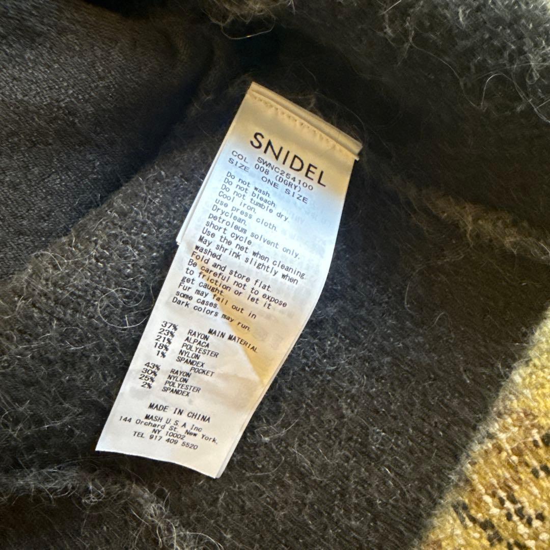 スナイデル　今季アルパカシャギーニットコート　新品
