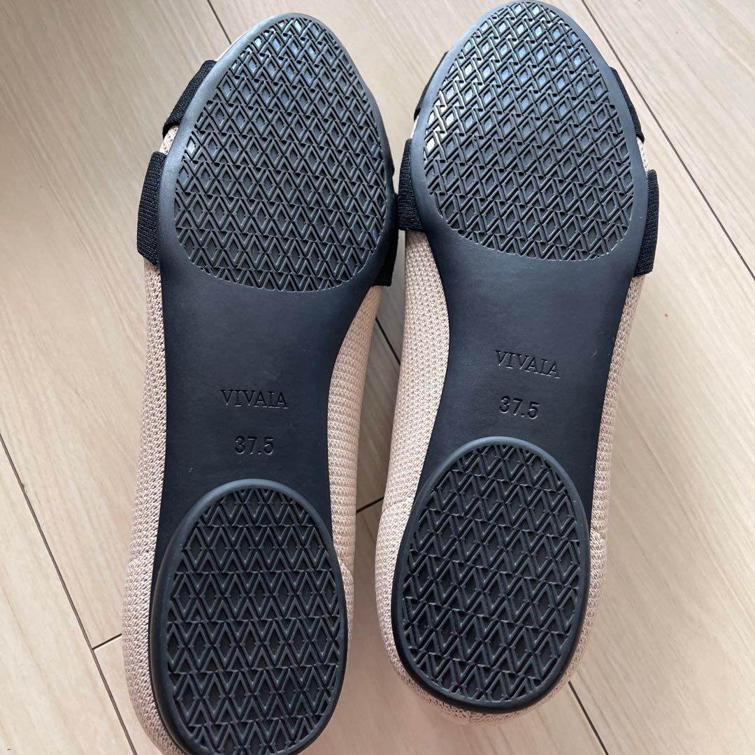 新品！VIVAIA [Bibi] アーモンドトゥ 結びデザイン フラットシューズ