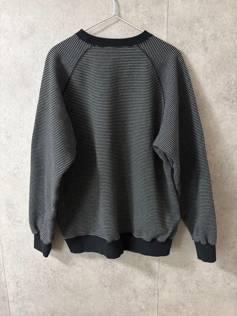 エンノイ　ボーダークルーネックスウェット