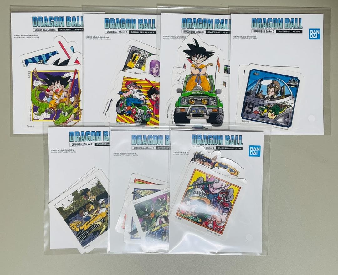 【新品】ダイマツリ DRAGON BALL ステッカー (6枚入り)【全7種】