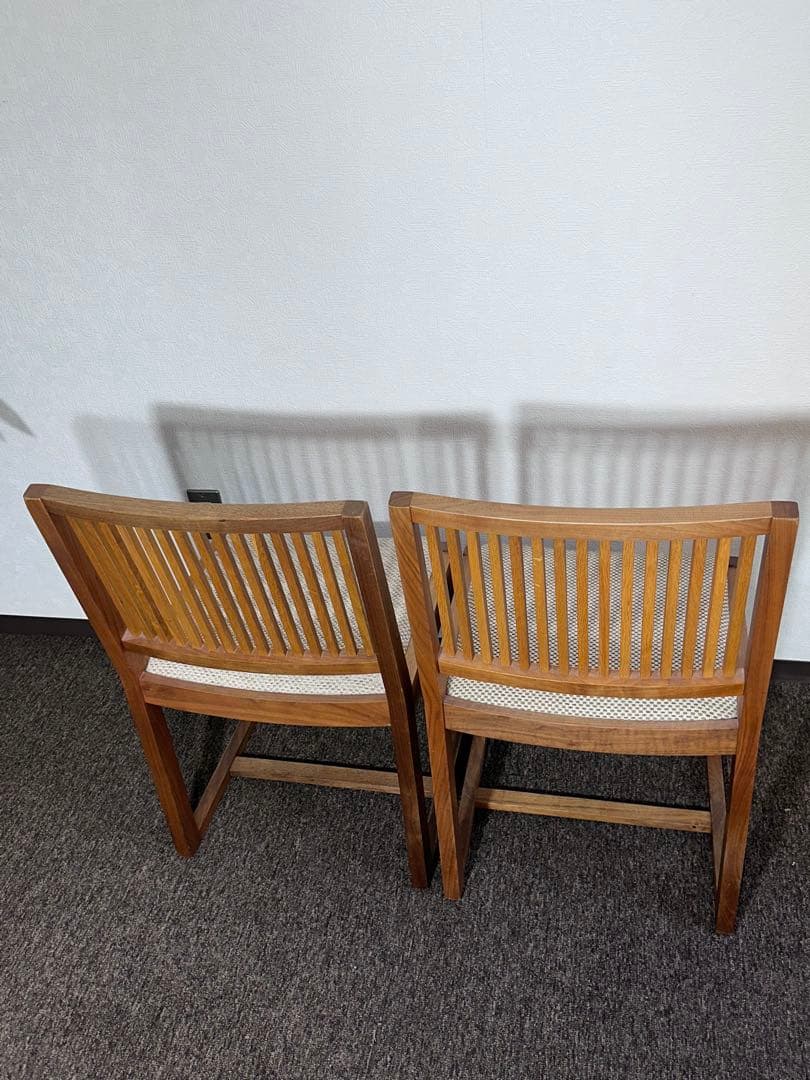 柏木工 ダイニングチェア2脚セット AA20 ウォールナット ナラ材