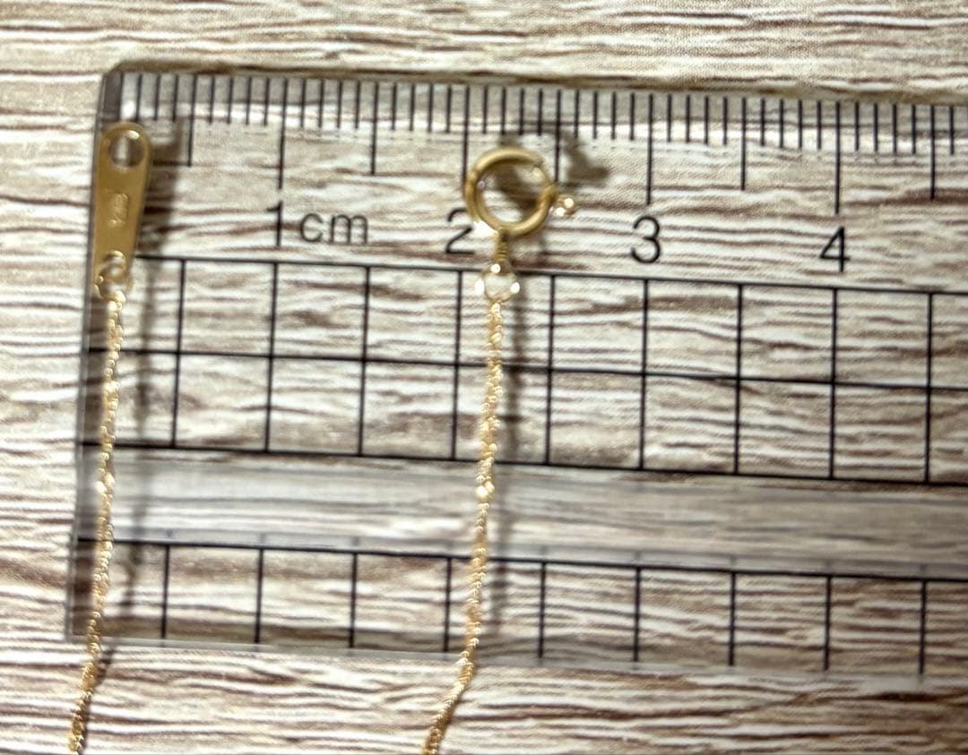 【K18 】刻印入りレディース ねじりチェーン ネックレス