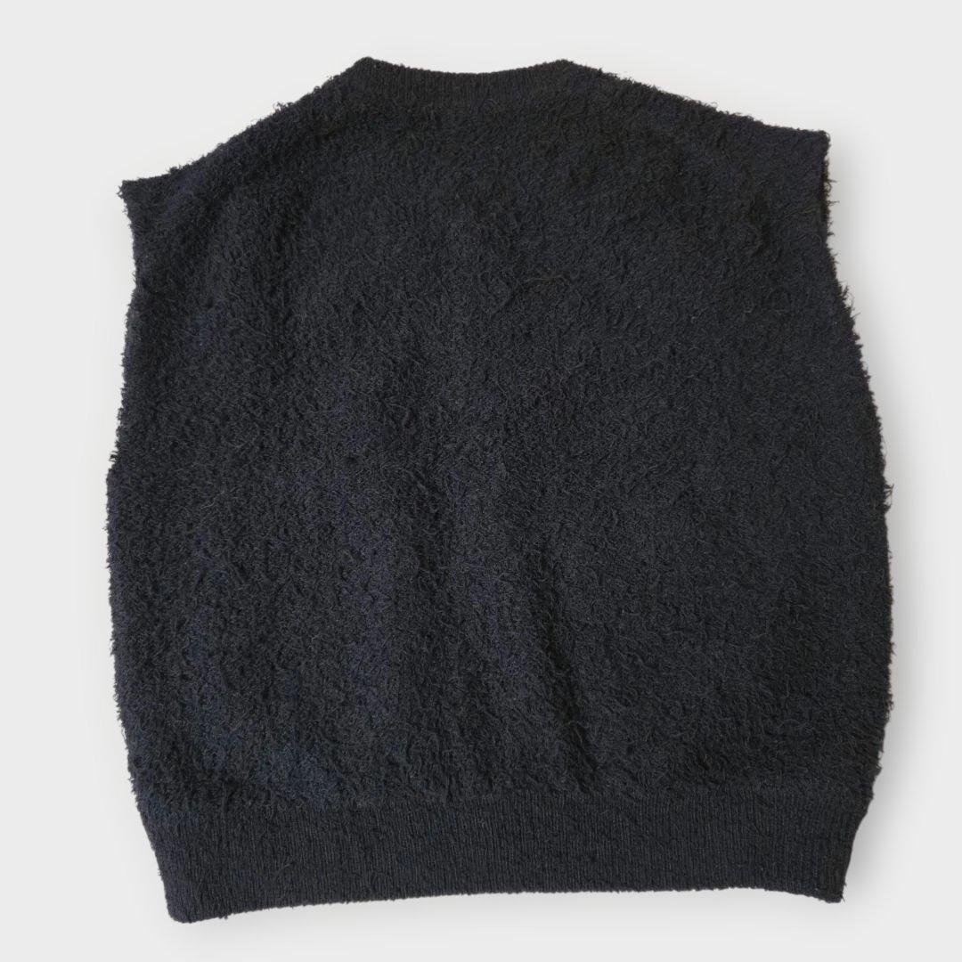 MACPHEE 23SS ツイーディーラッフル クルーネックジレ