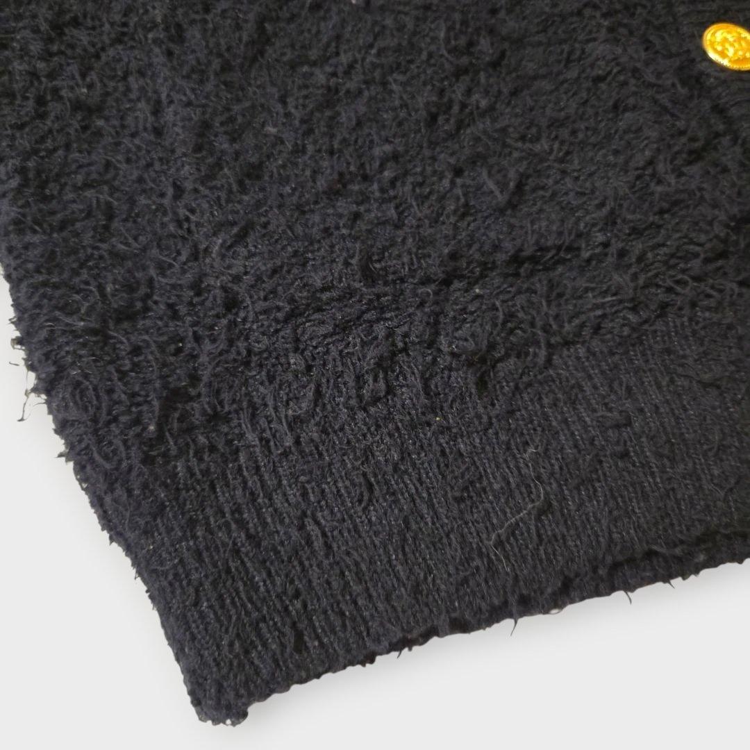 MACPHEE 23SS ツイーディーラッフル クルーネックジレ