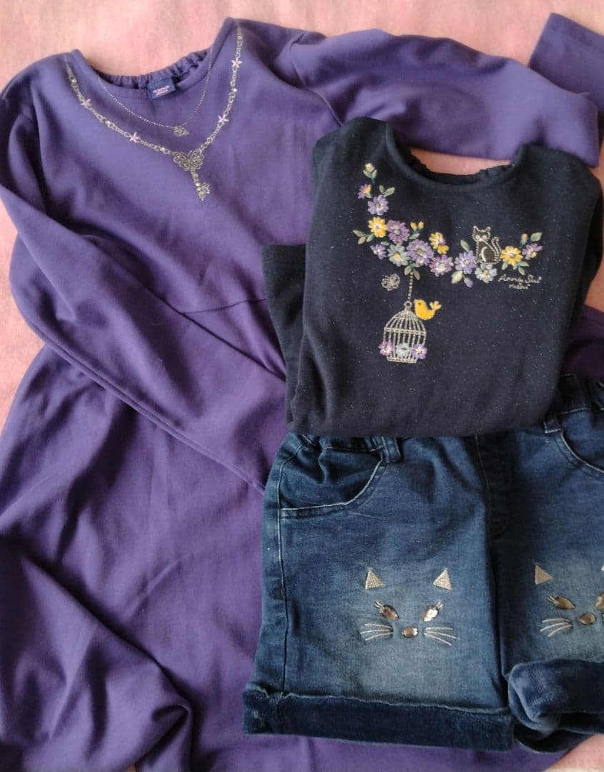 中古　アナスイミニ　トップス　半ズボン　ワンピース　140