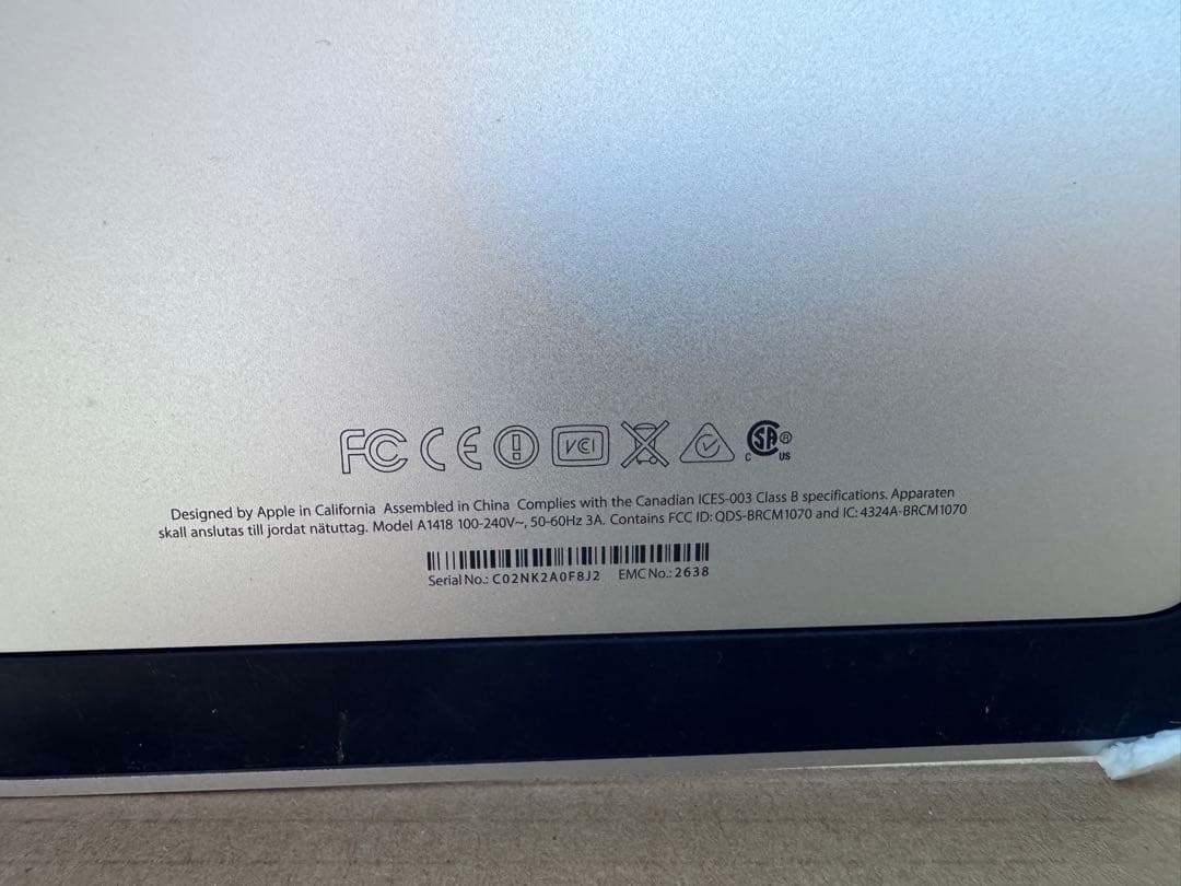 【動作確認済】 純正iMac 21.5inch Late2013