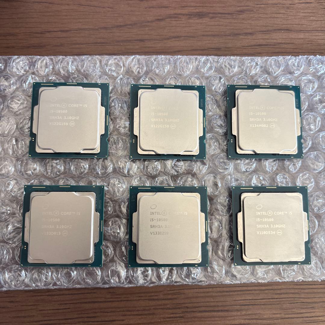 CPU Intel core i5-10500 × 6個