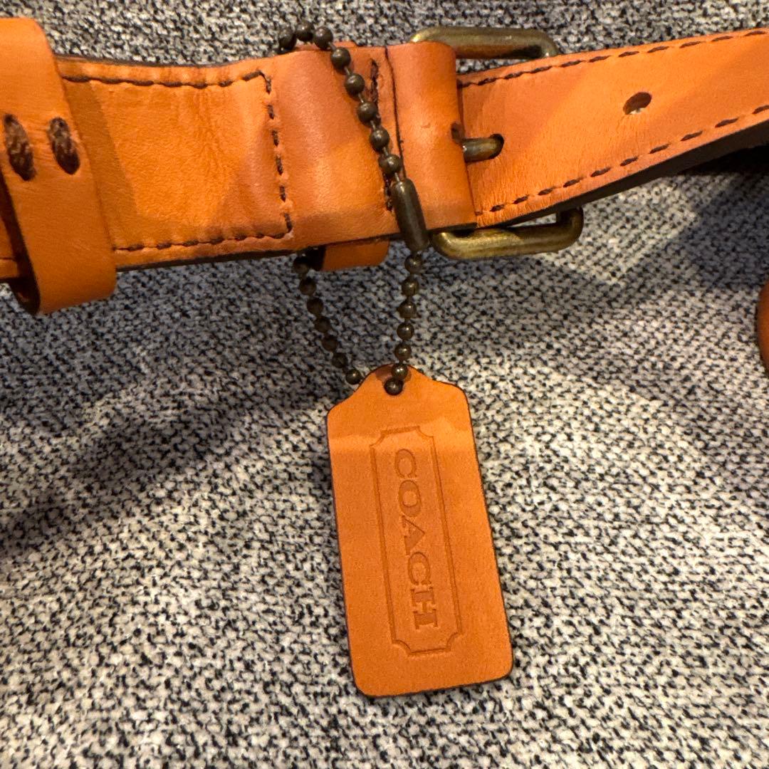 【ほぼ未使用美品】COACH レザー ショルダーバッグ ブラウン