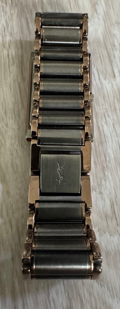 イヴサンローラン　YSL レクタンギュラー ブロンズ　ウォッチ スクエア 腕時計