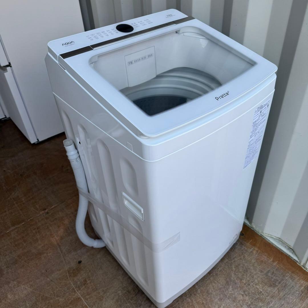 69⭐️2022年製美品★アクア　洗濯機　洗剤自動投入　インバーター　8KG