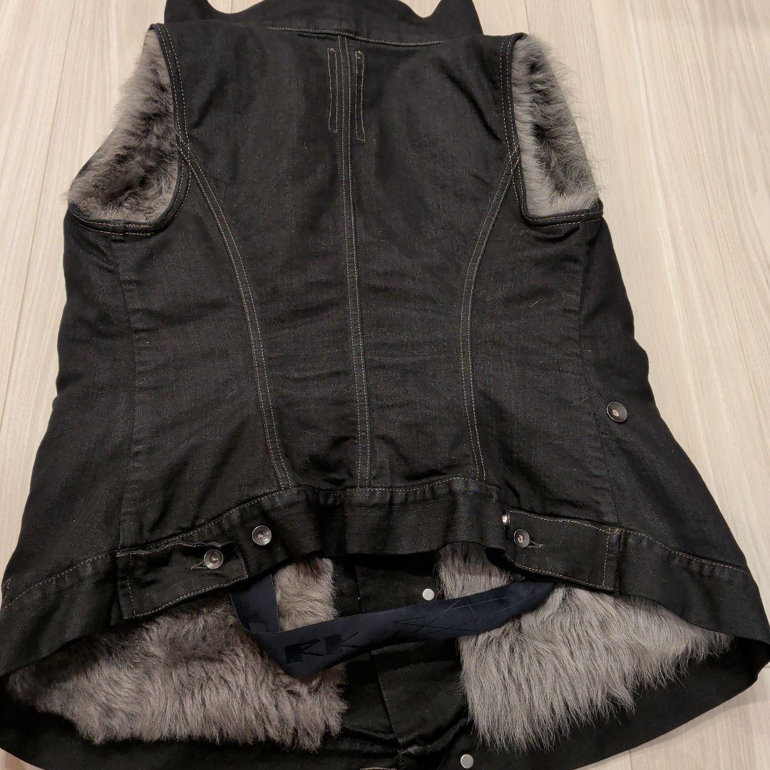 【最終価格】Rick Owens DRKSHDW ファーベスト（Sサイズ）