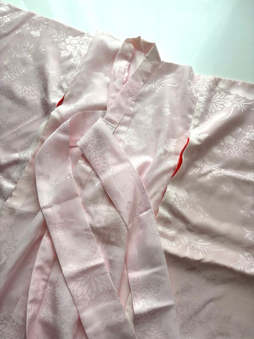 お宮参り 祝い着 掛け着 産着 長襦袢付き 赤 朱赤 鶴 女の子