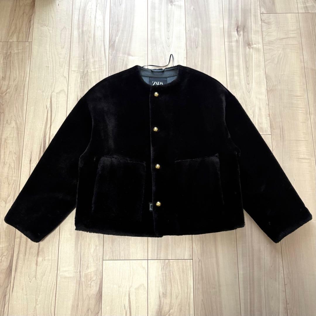 【2/4まで限定値下げ】ZARA フェイクファージャケット ZW コレクション