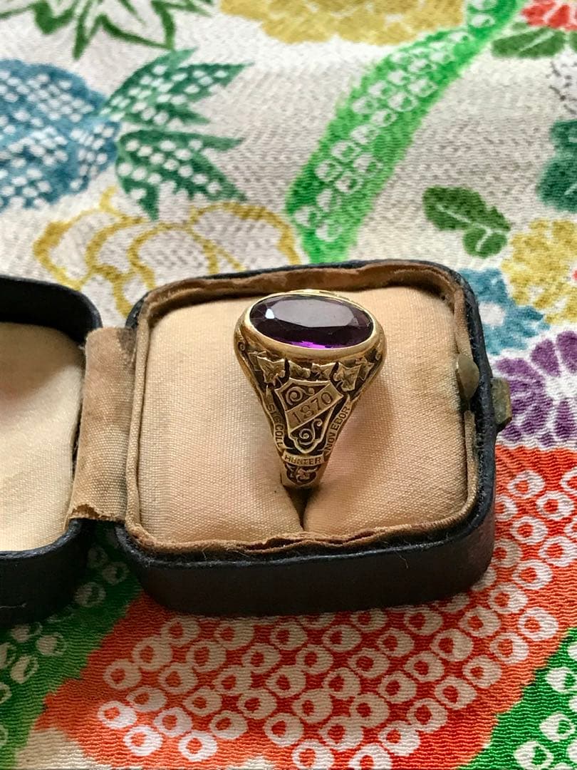 TIFFANYティファニー ヴィンテージ カレッジリング★アメシスト