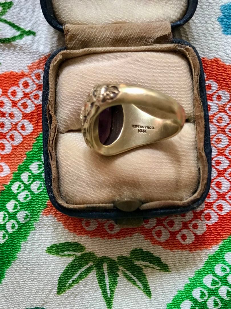 TIFFANYティファニー ヴィンテージ カレッジリング★アメシスト