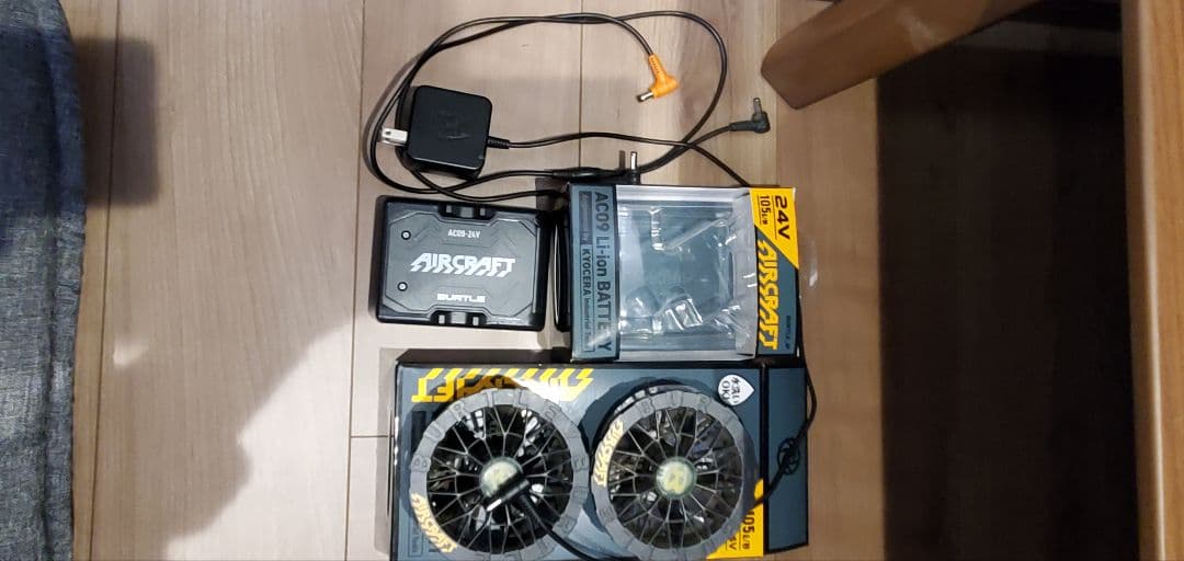 バートル24V 空調服用ファン！迷彩、デッキーズ空調服２着