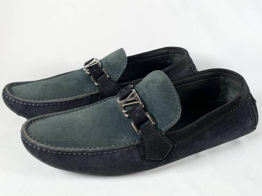 st185【正規】極美品 ルイヴィトン スエード ドライビングシューズ 7