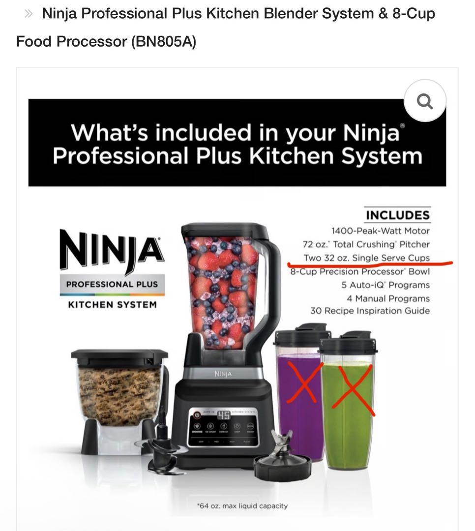訳あり激安　Ninja キッチン ブレンダー システム BN805A ミキサー