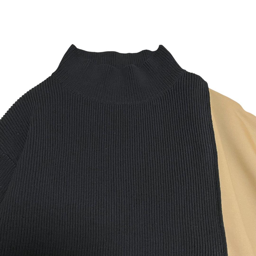 美品✨　アドーア ADORE ニットドッキングドライチノ ポンチョ キャメル