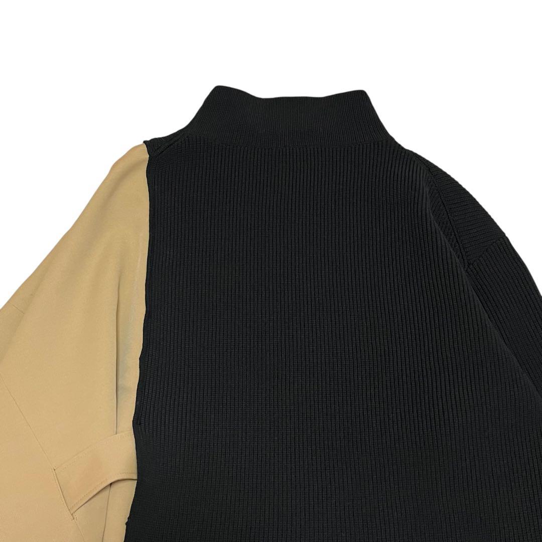 美品✨　アドーア ADORE ニットドッキングドライチノ ポンチョ キャメル