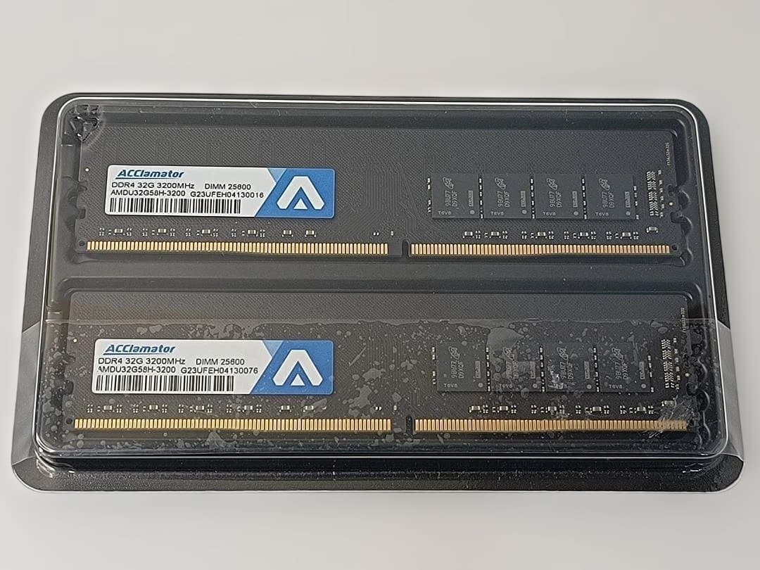 【期間限定】ACClamator DDR4 64GB（32GBx2）3.2MHz