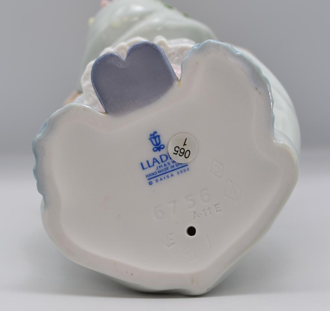 豊かな花かご　＃6756　★リヤドロ　スペイン　光沢仕上げ　絶版　ヴィンテージ