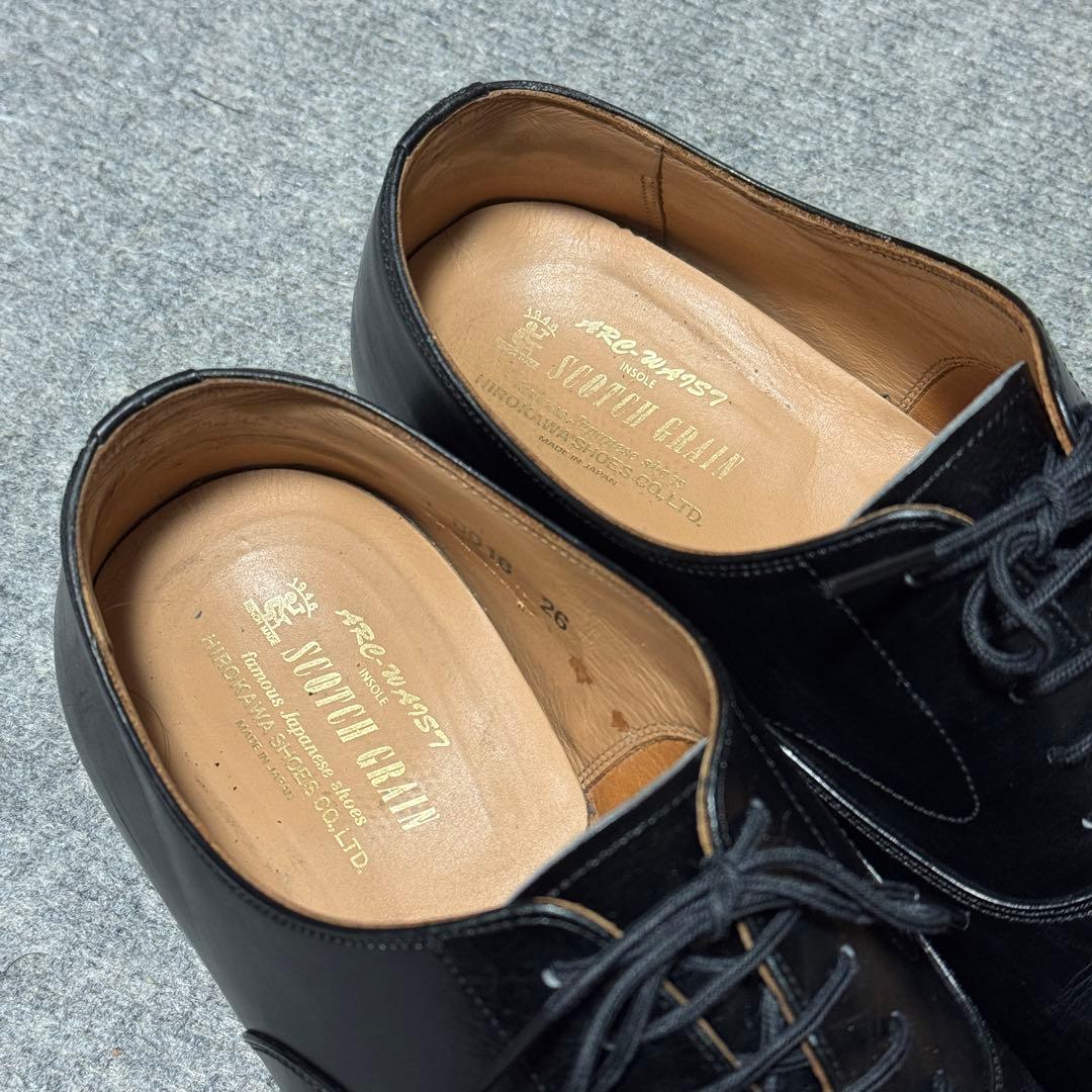 SCOTCH GRAIN スコッチグレイン ストレートチップ T0016 黒