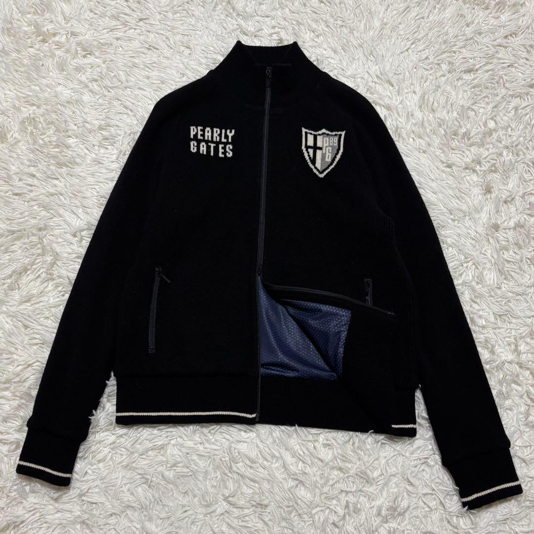 パーリーゲイツ ロゴ ニットブルゾン ダブルジップ ジャケット