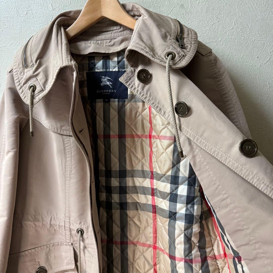 バーバリーロンドン✨46 大きいサイズ　3way モッズコート　ライナー　キルト