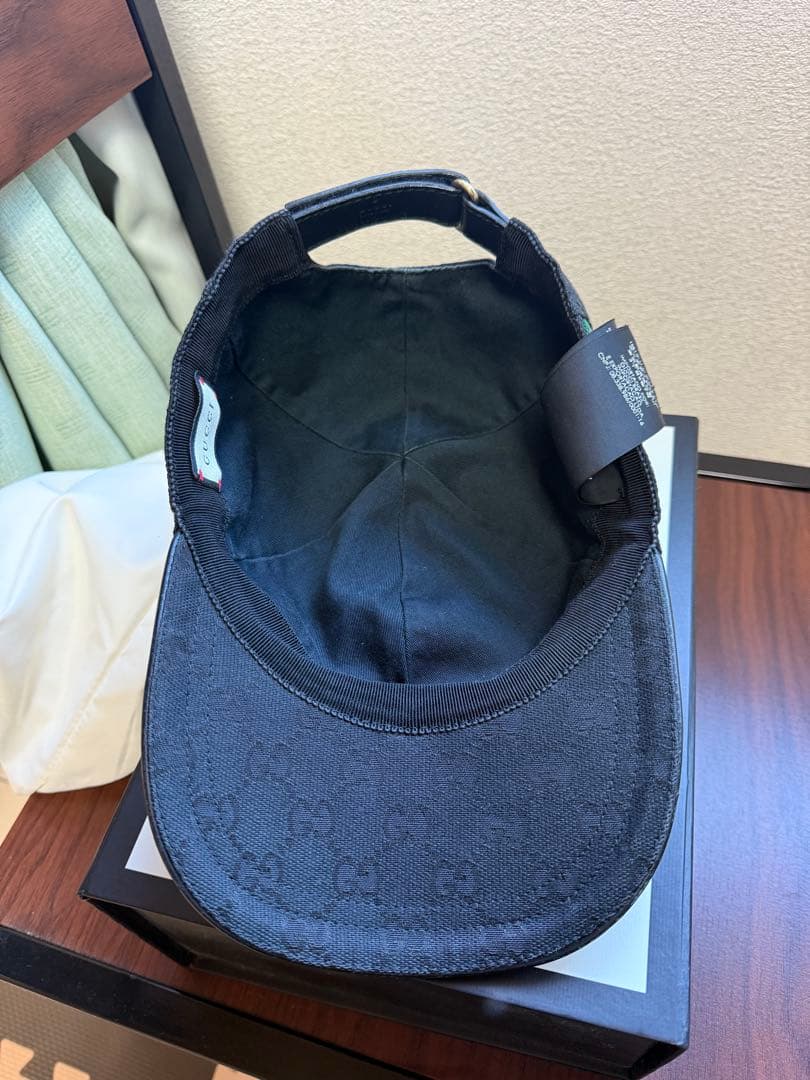 Gucci ブラック ベースボールキャップ M 58