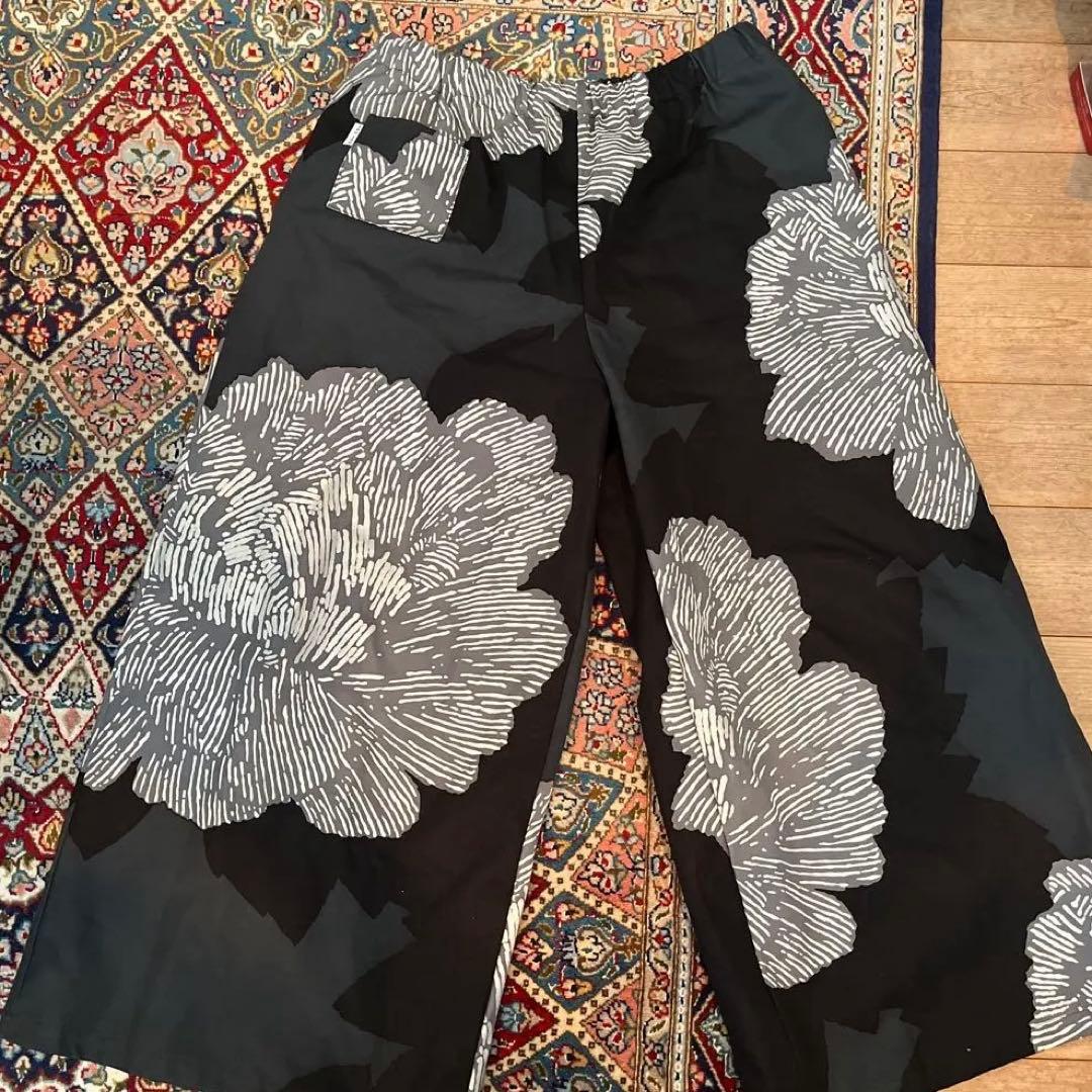 12号帆布 広形（ひろなり）もんぺ／芍薬（しゃくやく）